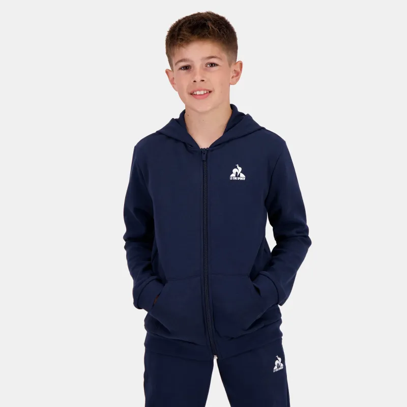 2320658-ESS FZ Hoody N°1 Enfant dress blues | Sweat zippé à capuche Enfant sold by Le Coq Sportif