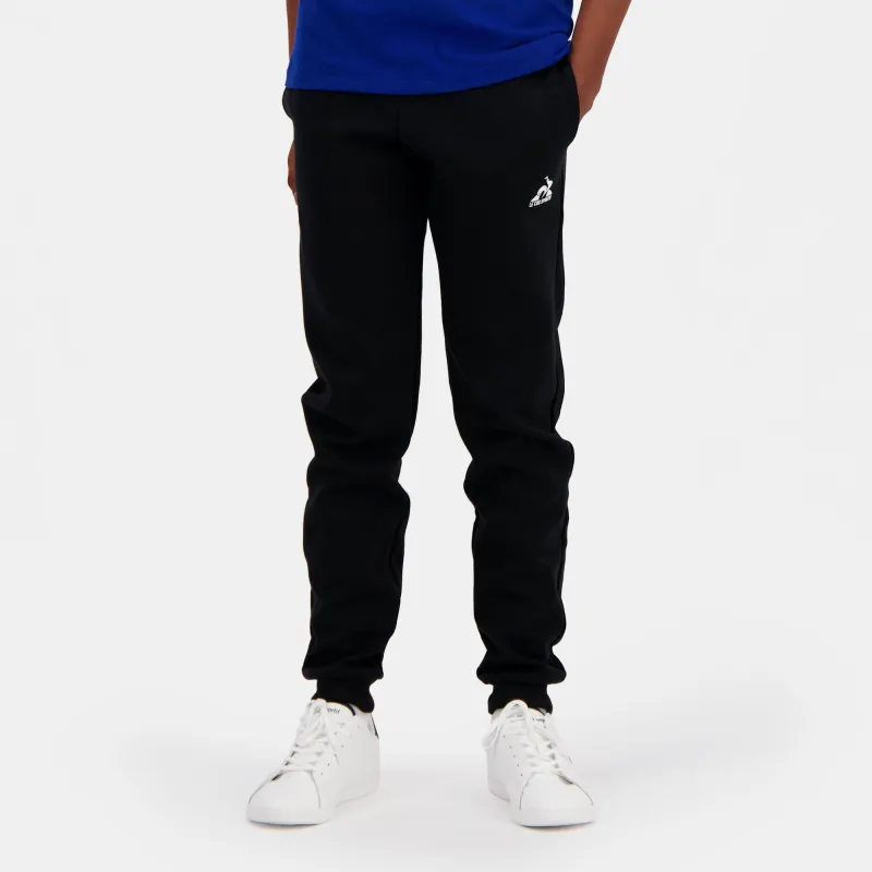 2320669-ESS Pant Slim N°1 Enfant black | Pantalon Slim noir Enfant sold by Le Coq Sportif