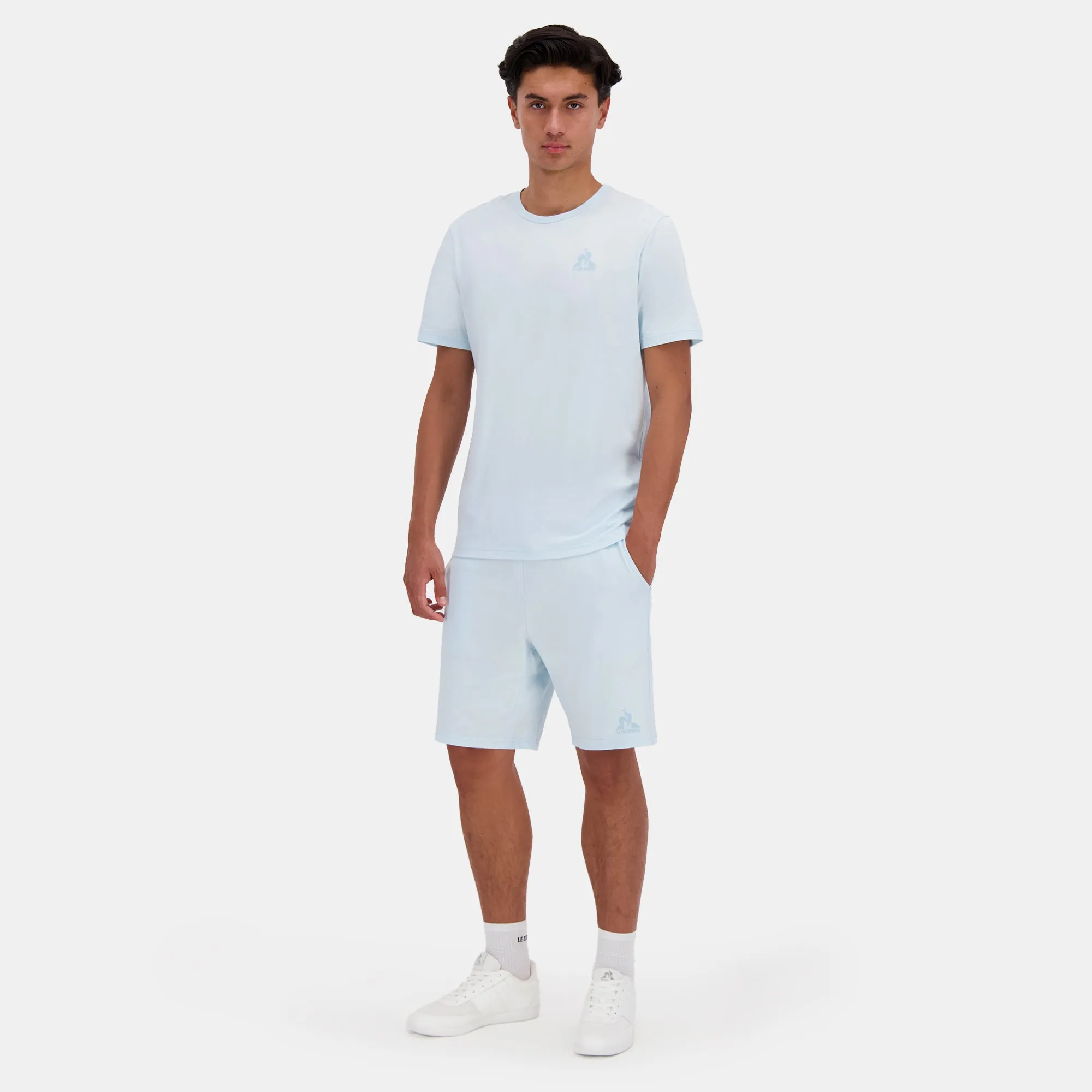 2510631-MONOCHROME Tee SS N°3 M quiet tide | T-shirt Homme sold by Le Coq Sportif product image thumbnail 3