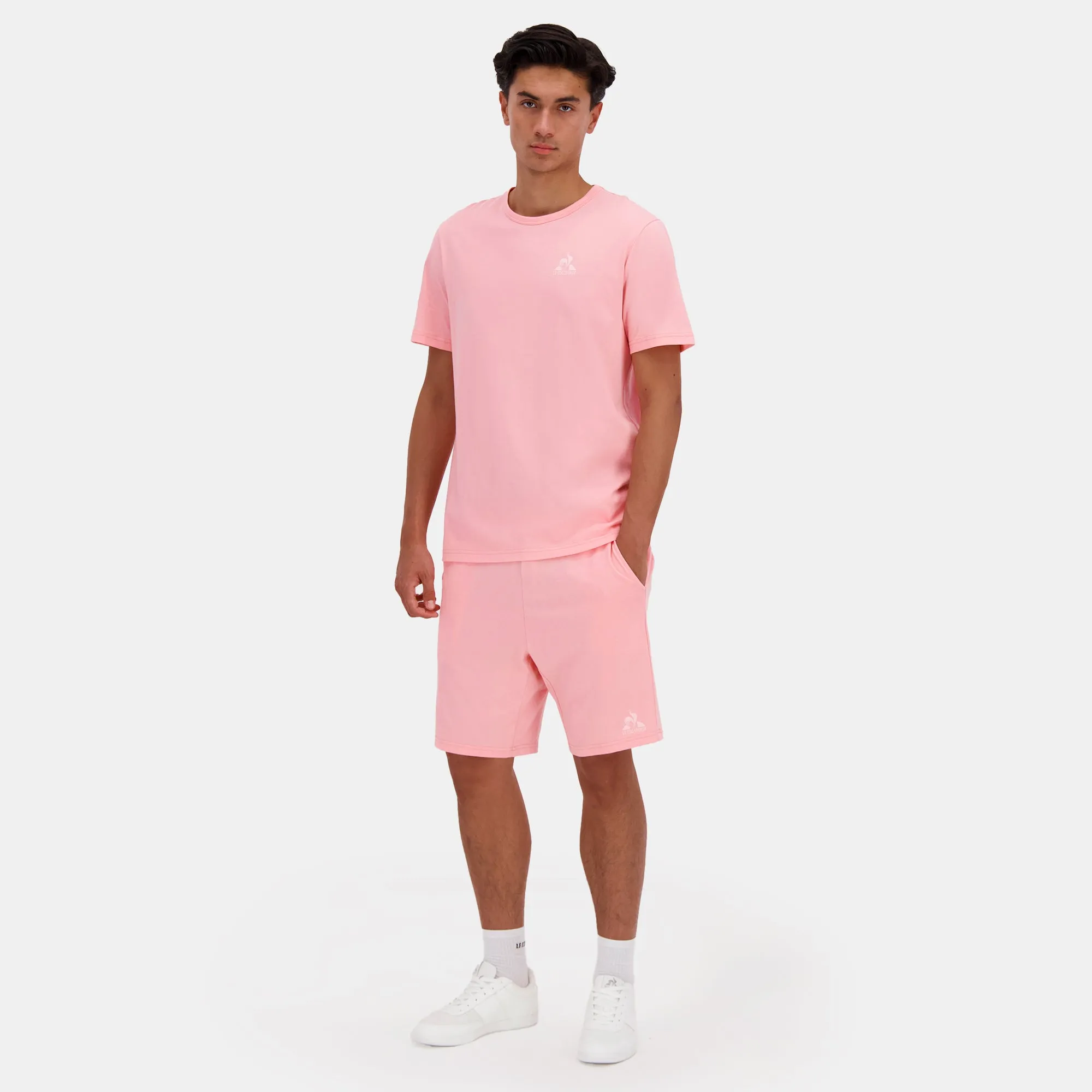 2510630-MONOCHROME Tee SS N°3 M pink icing | T-shirt Homme sold by Le Coq Sportif product image thumbnail 3