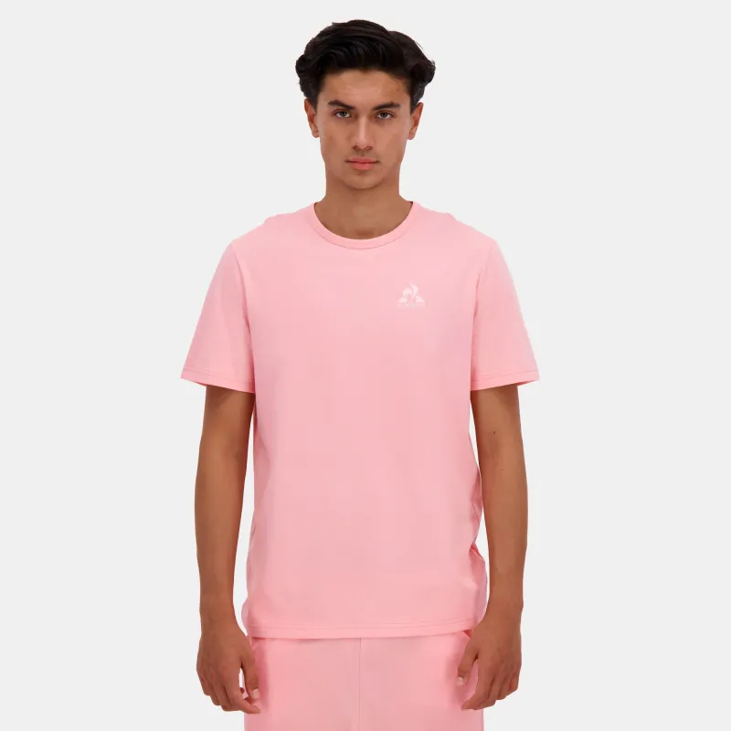 2510630-MONOCHROME Tee SS N°3 M pink icing | T-shirt Homme sold by Le Coq Sportif