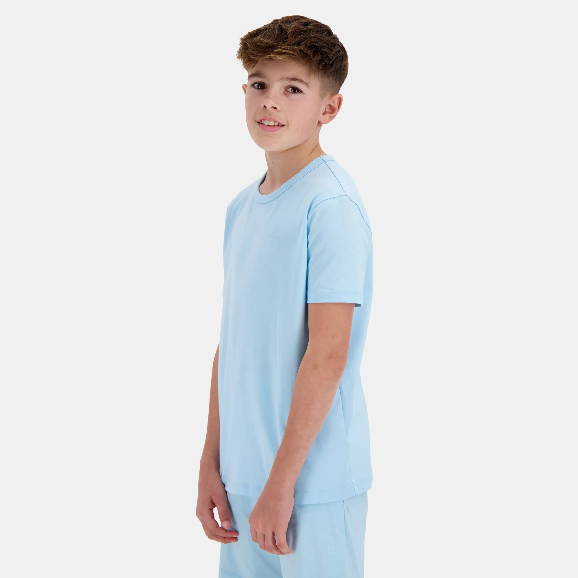2510447-BAT SP Tee SS N°2 Enfant crystal blue | T-shirt Enfant sold by Le Coq Sportif
