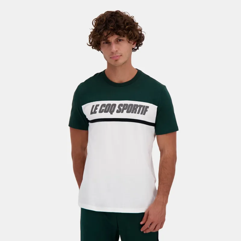 2510041-CONTEMPORAIN SP Tee SS N°1 M scarab/n.o. | T-shirt Homme sold by Le Coq Sportif