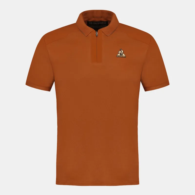 2510817-COQ D'OR Polo SS N°1 M caramel cafe | Polo Homme sold by Le Coq Sportif