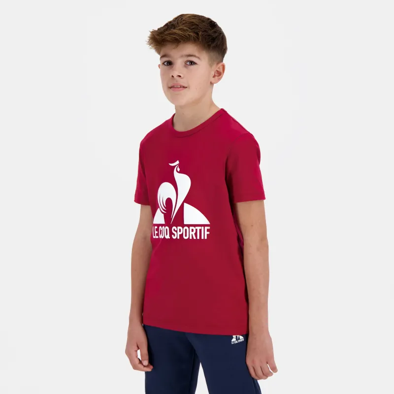 2510133-ESS Tee SS N°1 Enfant rio red | T-shirt Enfant sold by Le Coq Sportif