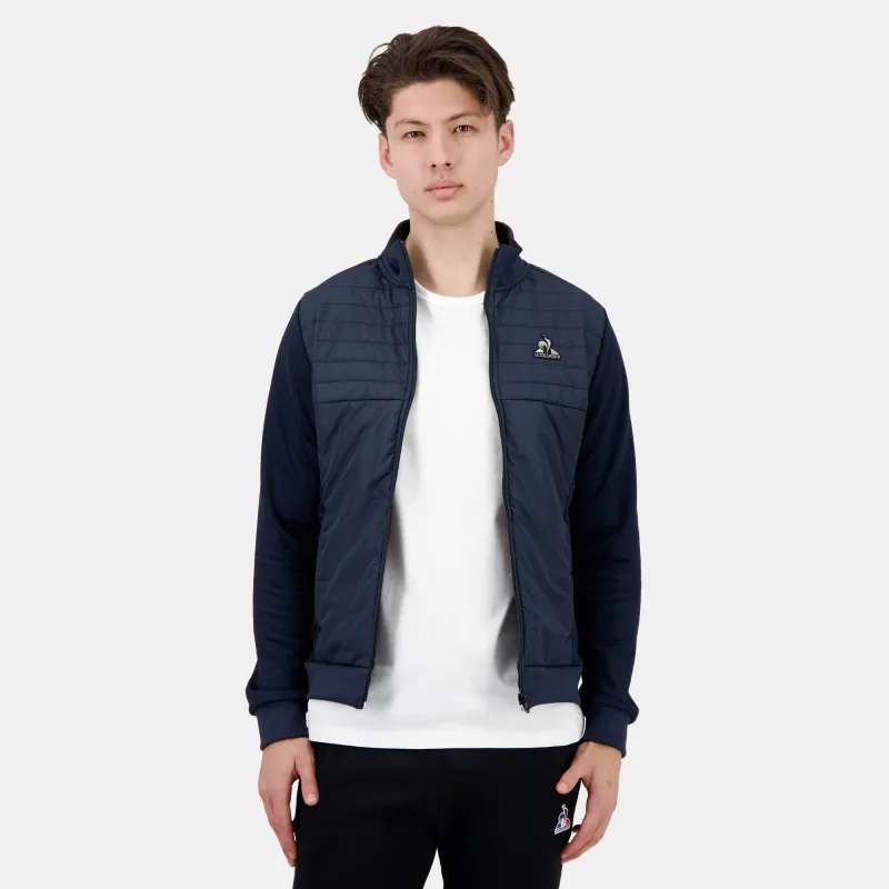 2510324-HYBRIDE FZ Sweat N°1 M sky captain | Sweat zippé Homme sold by Le Coq Sportif