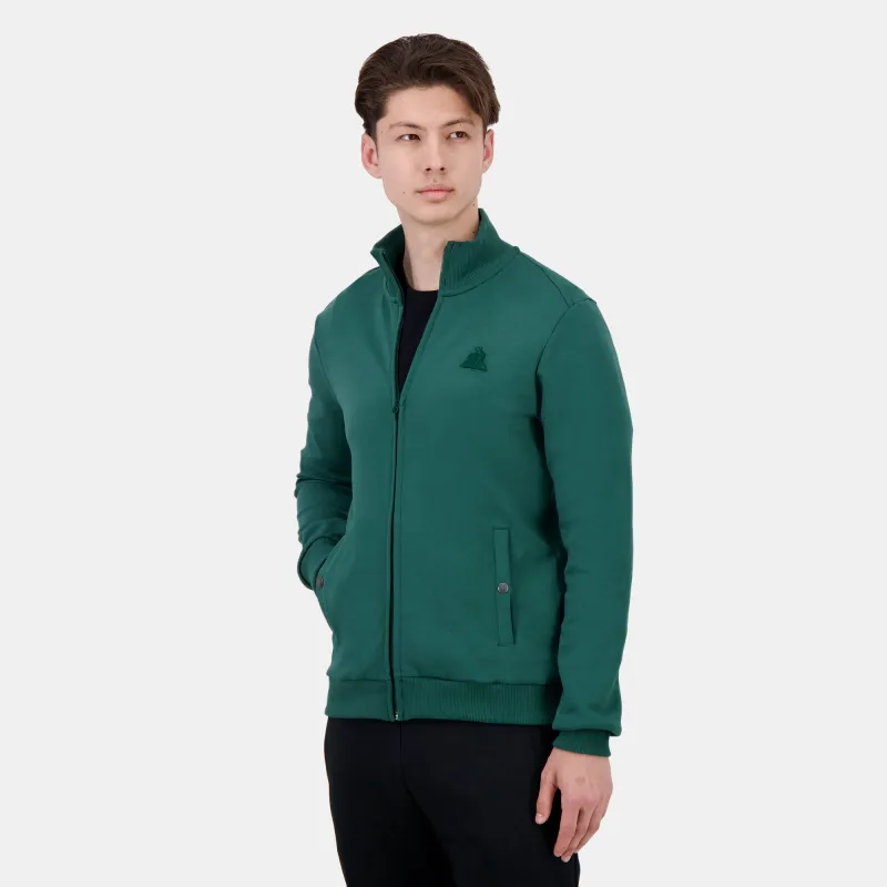 2510204-ESS T/T FZ Sweat N°1 M jasper | Sweat zippé Homme sold by Le Coq Sportif