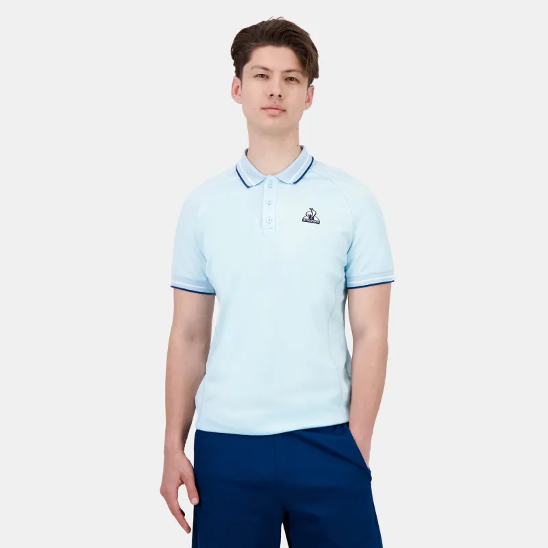 2510643-HERITAGE LF Polo SS N°1 M quiet tide | Polo Homme sold by Le Coq Sportif