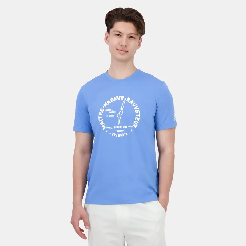 2520649-SUMMER LF Tee SS N°1 M pacific coast | T-shirt Homme made by Le Coq Sportif