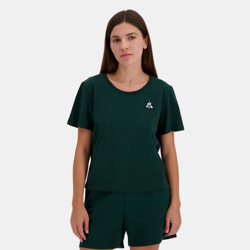 2510072-CONTEMPORAIN SP Tee SS N°1 W scarab | T-shirt Femme sold by Le Coq Sportif