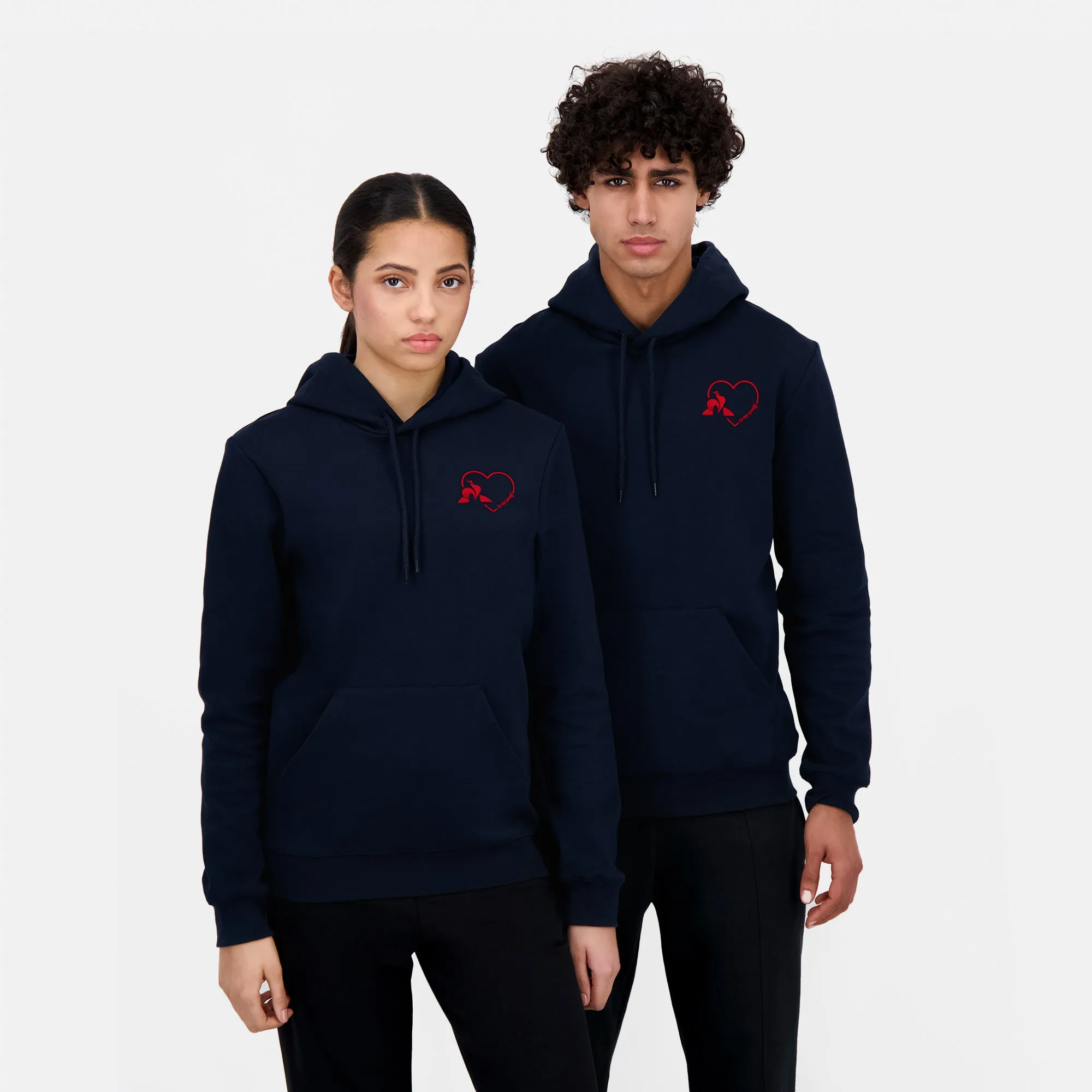 2510578-L'AMOUR DU SPORT Hoody N°1 M dark velvet | Sweat à capuche Unisexe sold by Le Coq Sportif