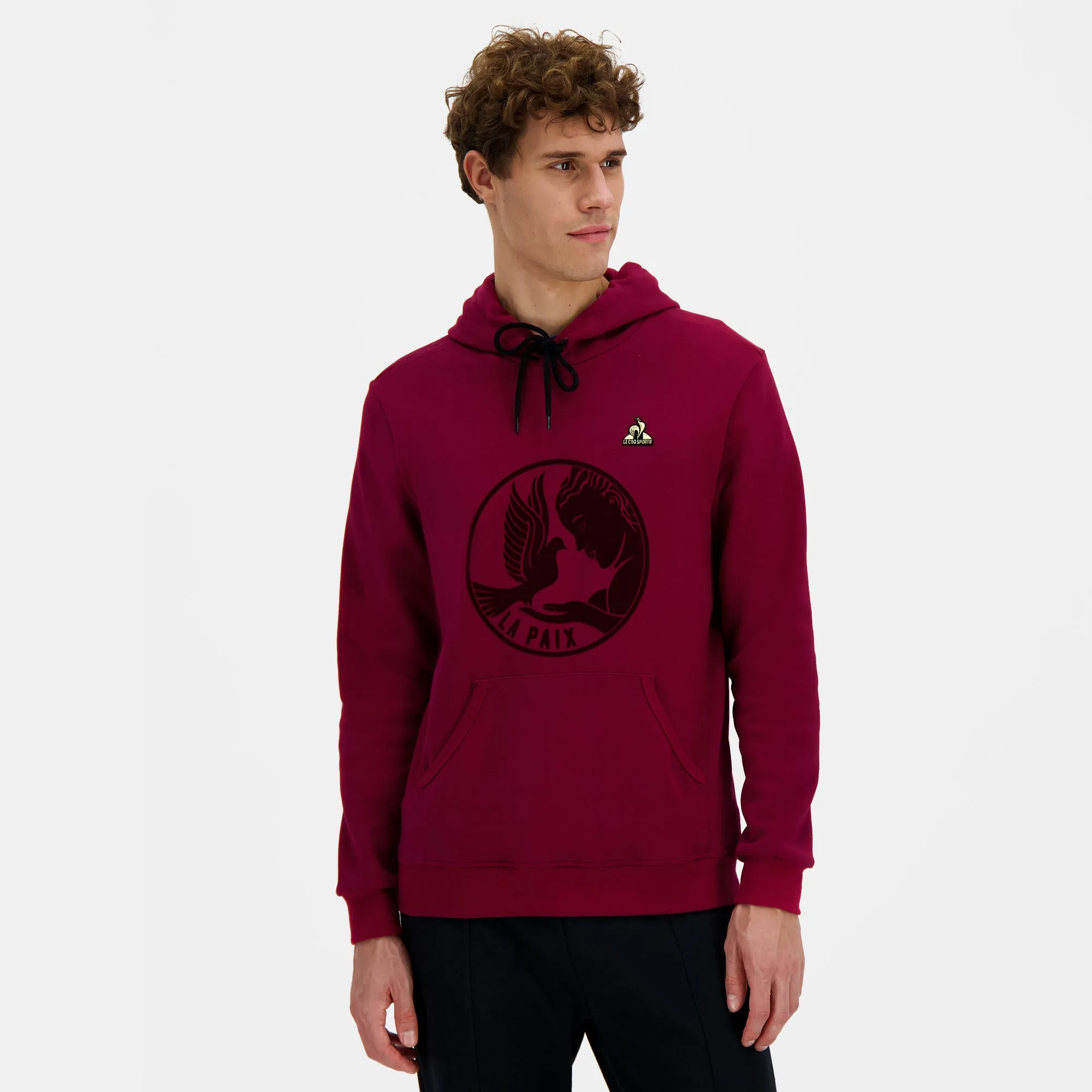 2424130-LA PAIX Hoody N°1 M rambo red | Sweat à capuche Homme sold by Le Coq Sportif