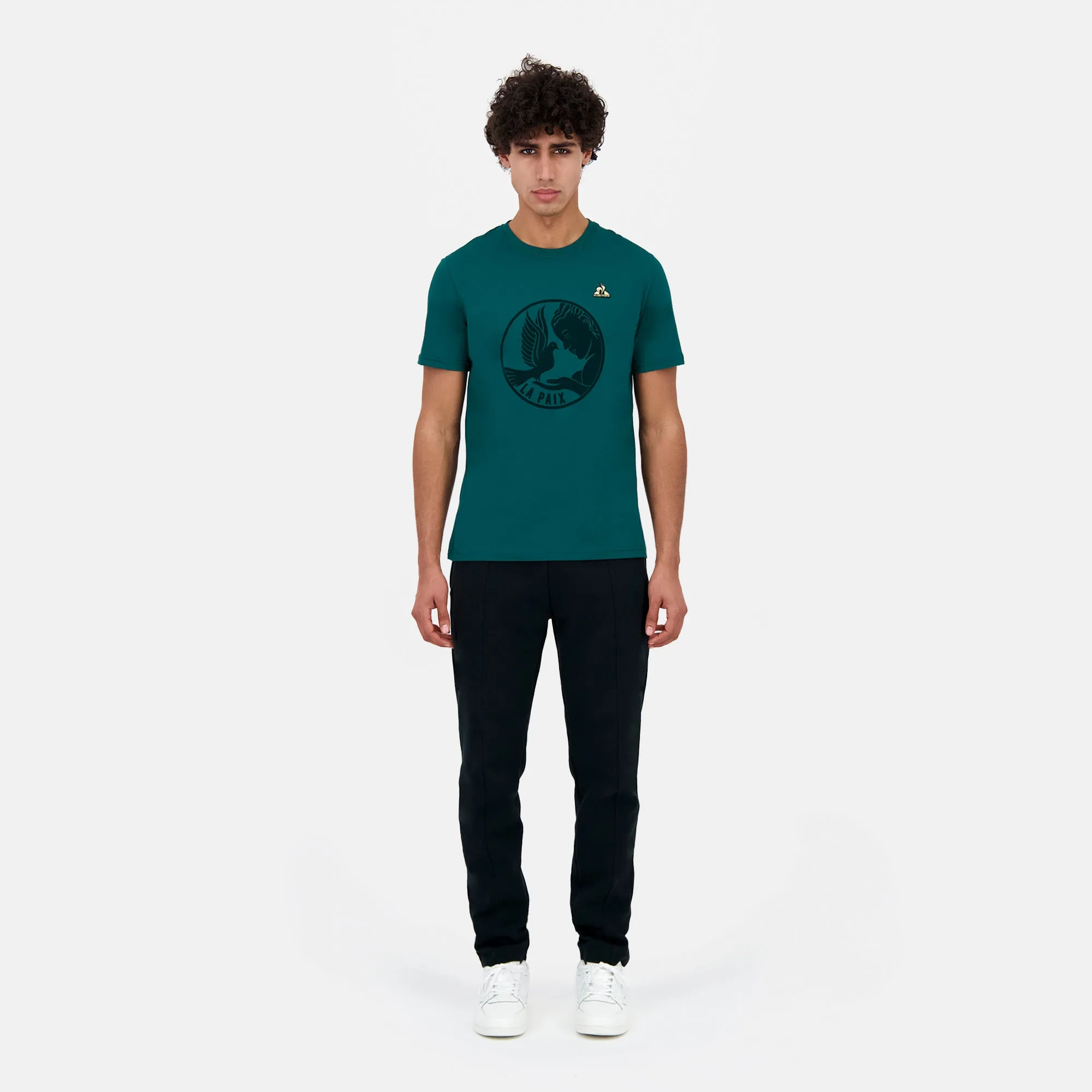 2424144-LA PAIX Tee SS N°1 M deep teal | T-shirt Homme sold by Le Coq Sportif product image thumbnail 5