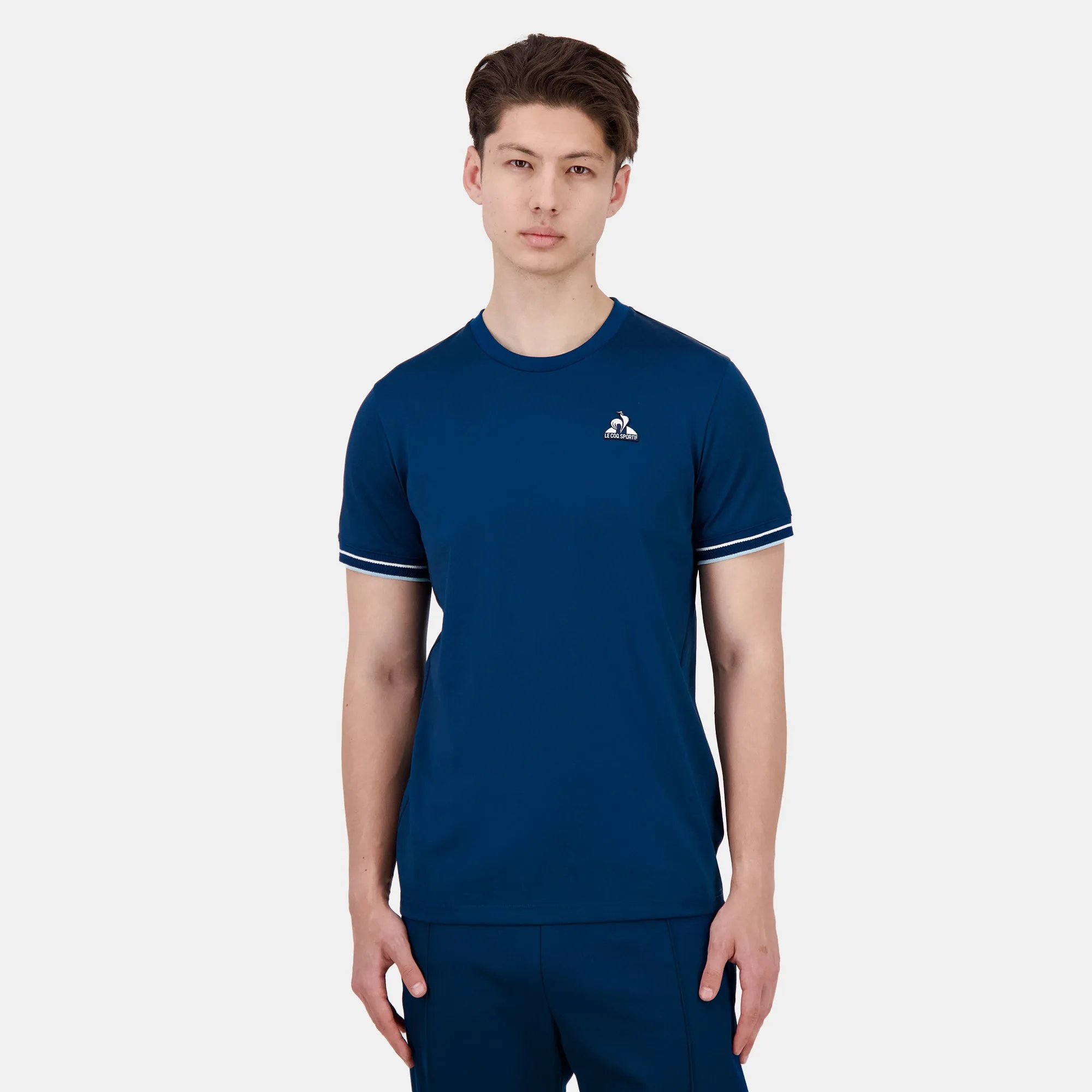 2510640-HERITAGE LF Tee SS N°1 M gibraltar sea | T-shirt Homme sold by Le Coq Sportif