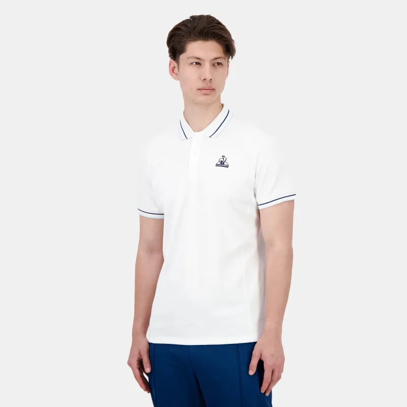 2510644-HERITAGE LF Polo SS N°1 M marshmallow | Polo Homme sold by Le Coq Sportif