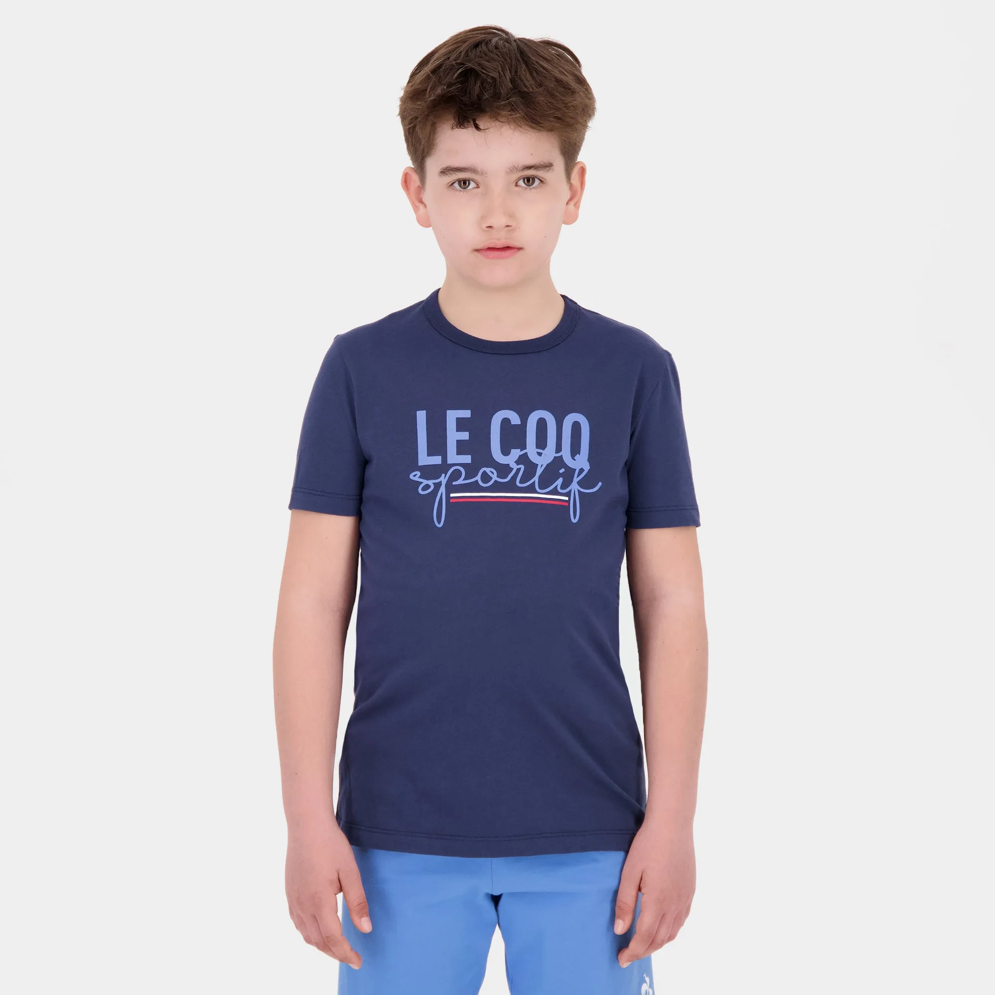 2520290-TRI Tee SS N°2 Enfant dress blues | T-shirt Enfant sold by Le Coq Sportif