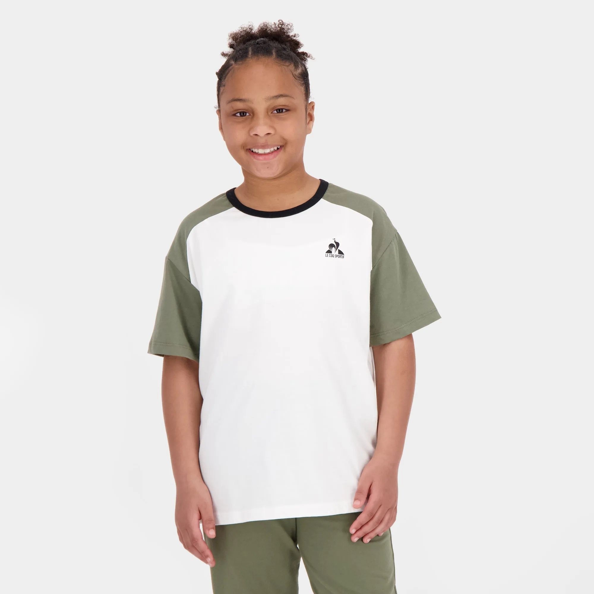 2520305-GRAPHIQUE Tee SS N°2 ENFANT marshmallow | T-shirt Enfant sold by Le Coq Sportif