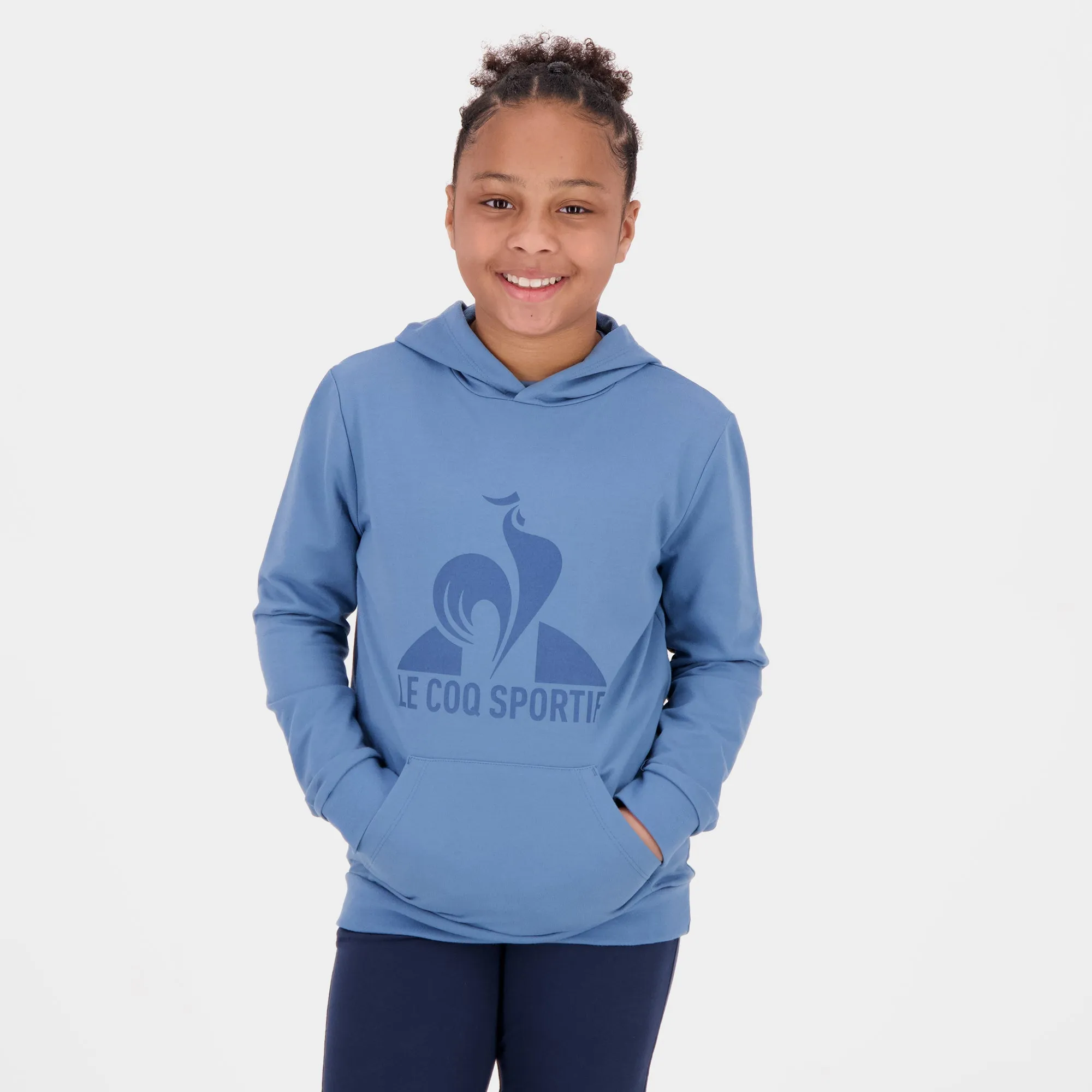 2520444-ESS Hoody N°1 Enfant copen blue | Sweat à capuche Enfant sold by Le Coq Sportif