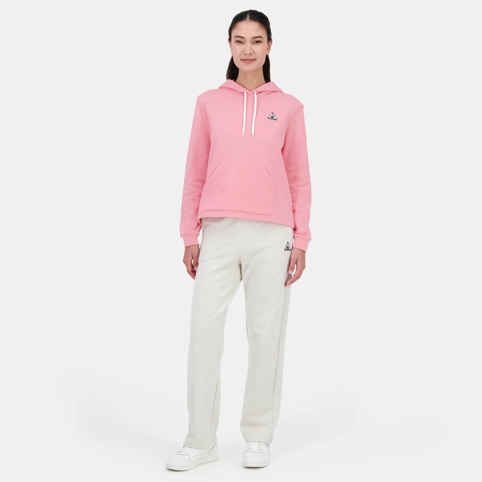 2520372-CONTEMPORAIN SP Hoody N°1 W pink icing | Sweat à capuche Femme sold by Le Coq Sportif product image thumbnail 3