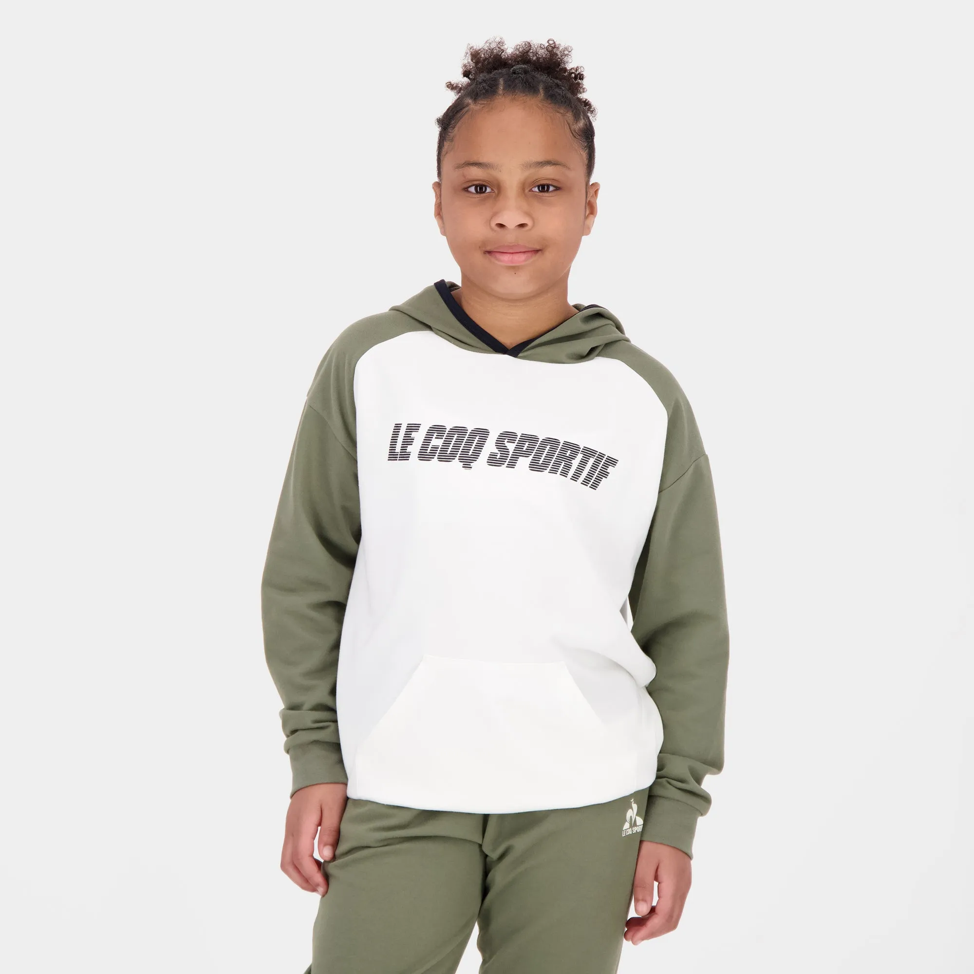 2520306-GRAPHIQUE Hoody N°1 Enfant marshmallow | Sweat zippé à capuche Enfant sold by Le Coq Sportif product image thumbnail 5