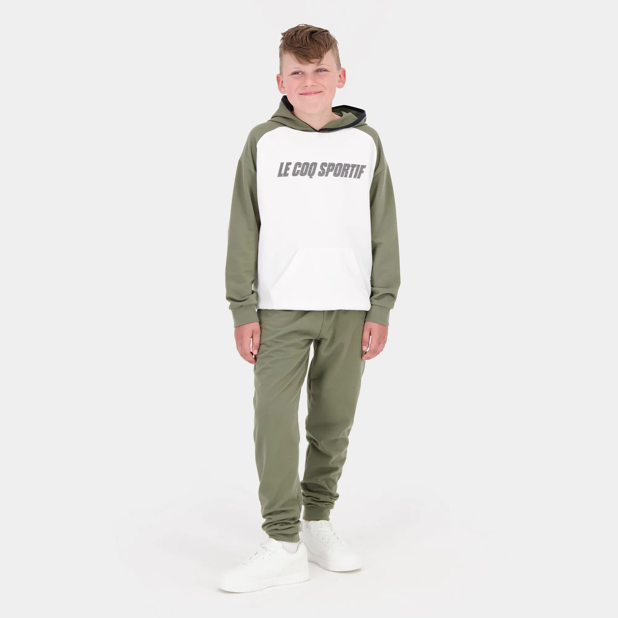 2520306-GRAPHIQUE Hoody N°1 Enfant marshmallow | Sweat zippé à capuche Enfant sold by Le Coq Sportif product image thumbnail 4