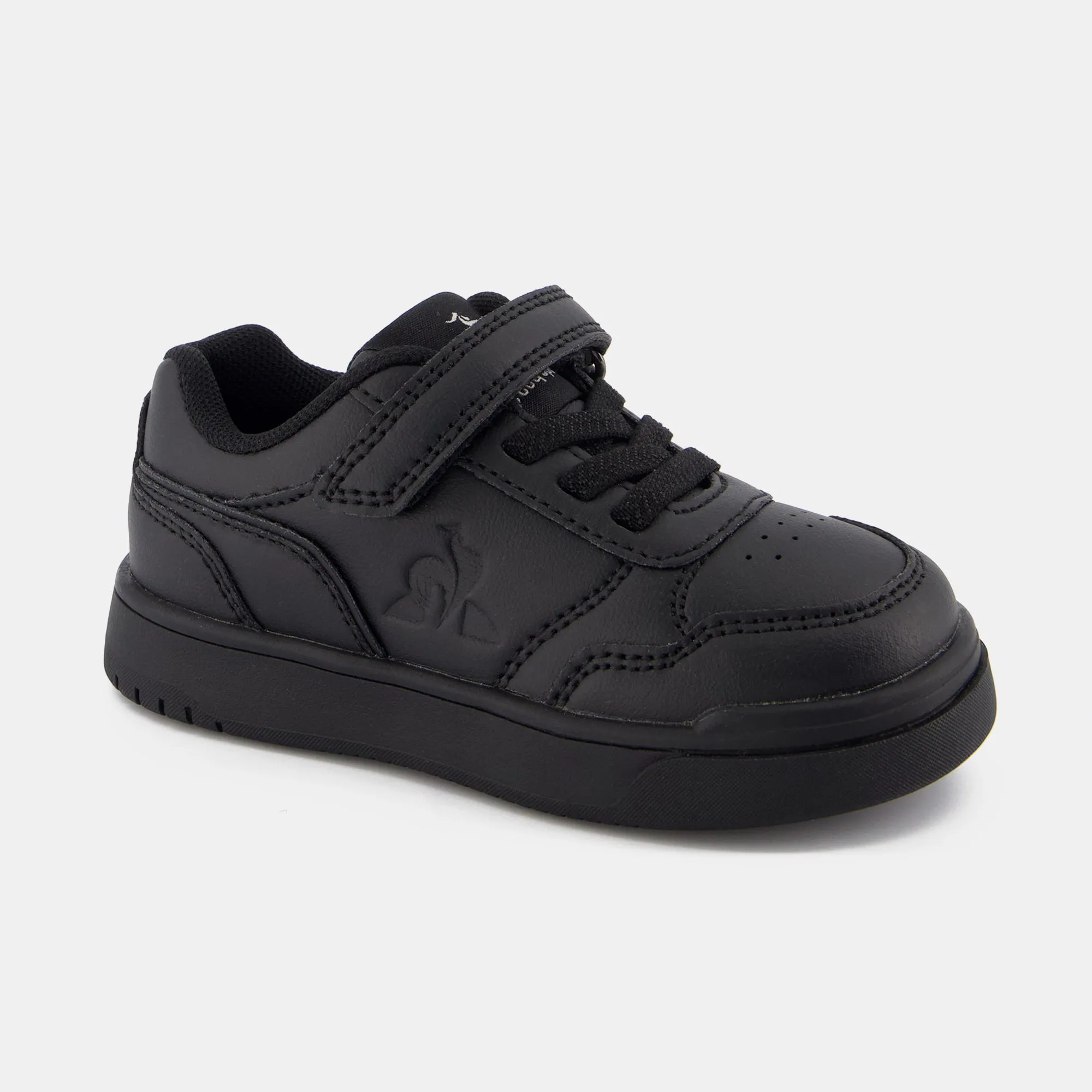 2422815-LCS COURT BREAKER INF triple black | Chaussures à scratch noires COURT BREAKER bébé sold by Le Coq Sportif product image thumbnail 2
