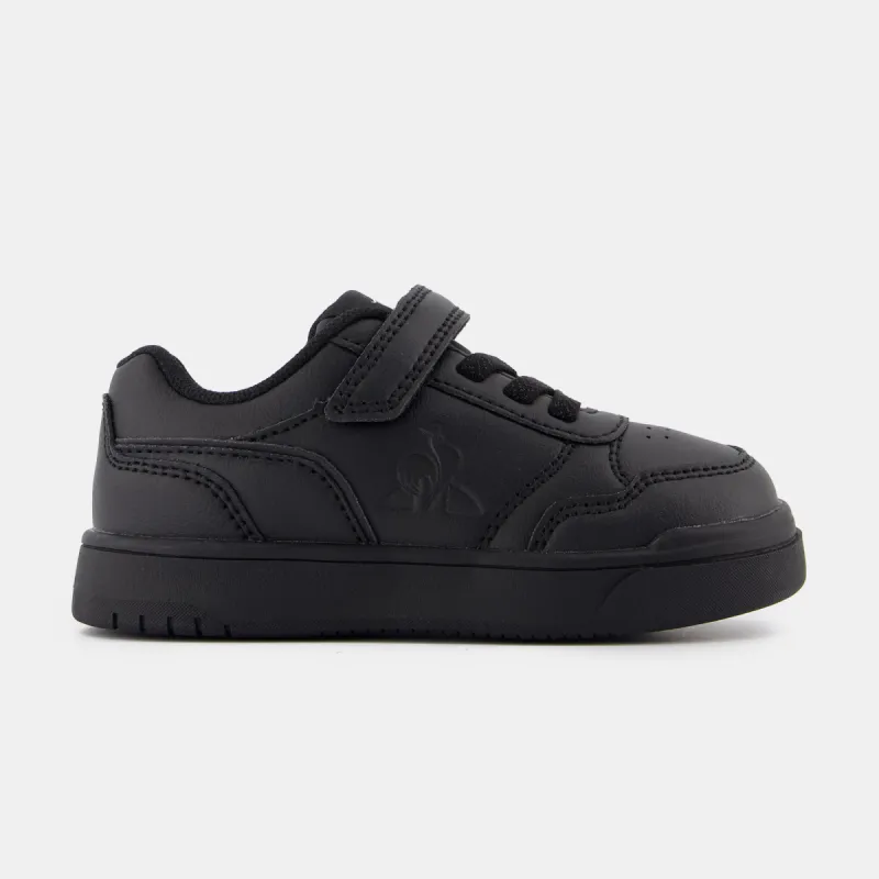 2422815-LCS COURT BREAKER INF triple black | Chaussures à scratch noires COURT BREAKER bébé sold by Le Coq Sportif