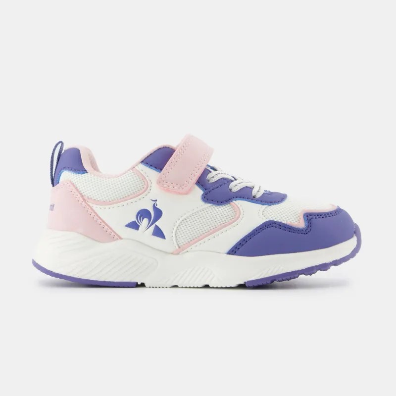 2422741-LCS RUNNER GIRL PS optical white/purple | Chaussures LCS RUNNER GIRL PS Enfant sold by Le Coq Sportif