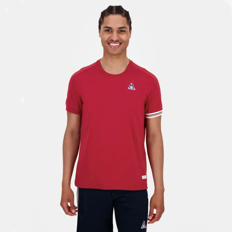 2520428-TRI LF Tee SS N°1 M rio red | T-shirt Homme sold by Le Coq Sportif