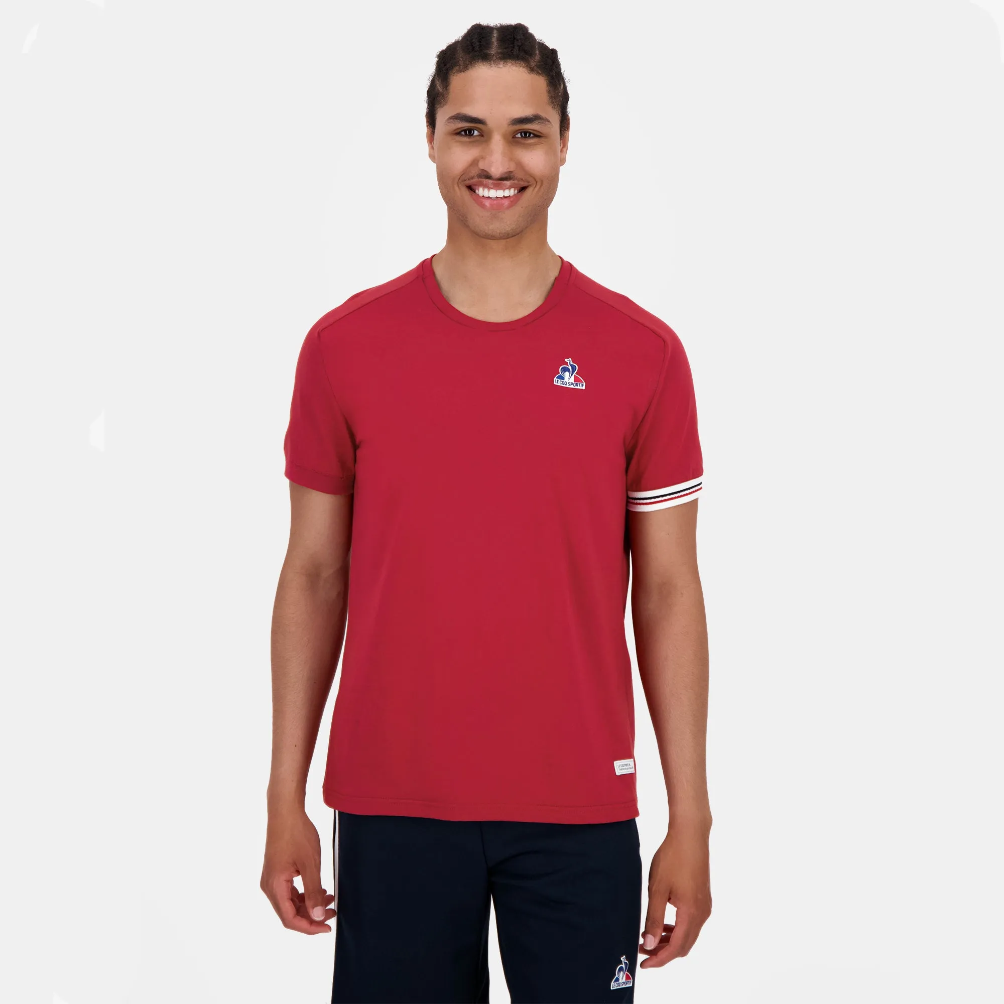 2520428-TRI LF Tee SS N°1 M rio red | T-shirt Homme sold by Le Coq Sportif