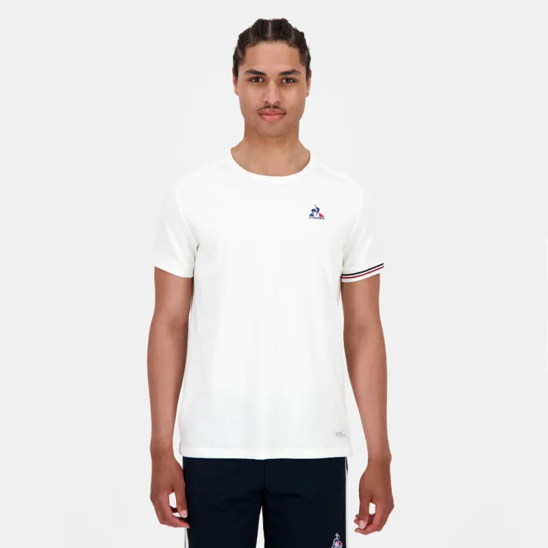 2520427-TRI LF Tee SS N°1 M marshmallow | T-shirt Homme sold by Le Coq Sportif