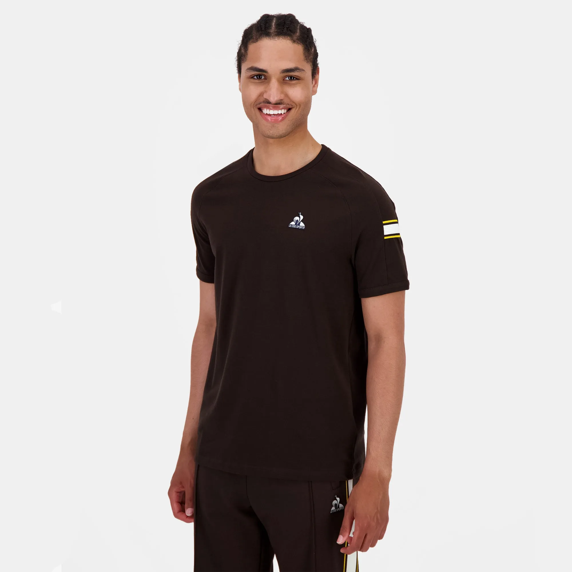 2520879-HERITAGE LF Tee SS N°1 M molé | T-shirt Homme sold by Le Coq Sportif