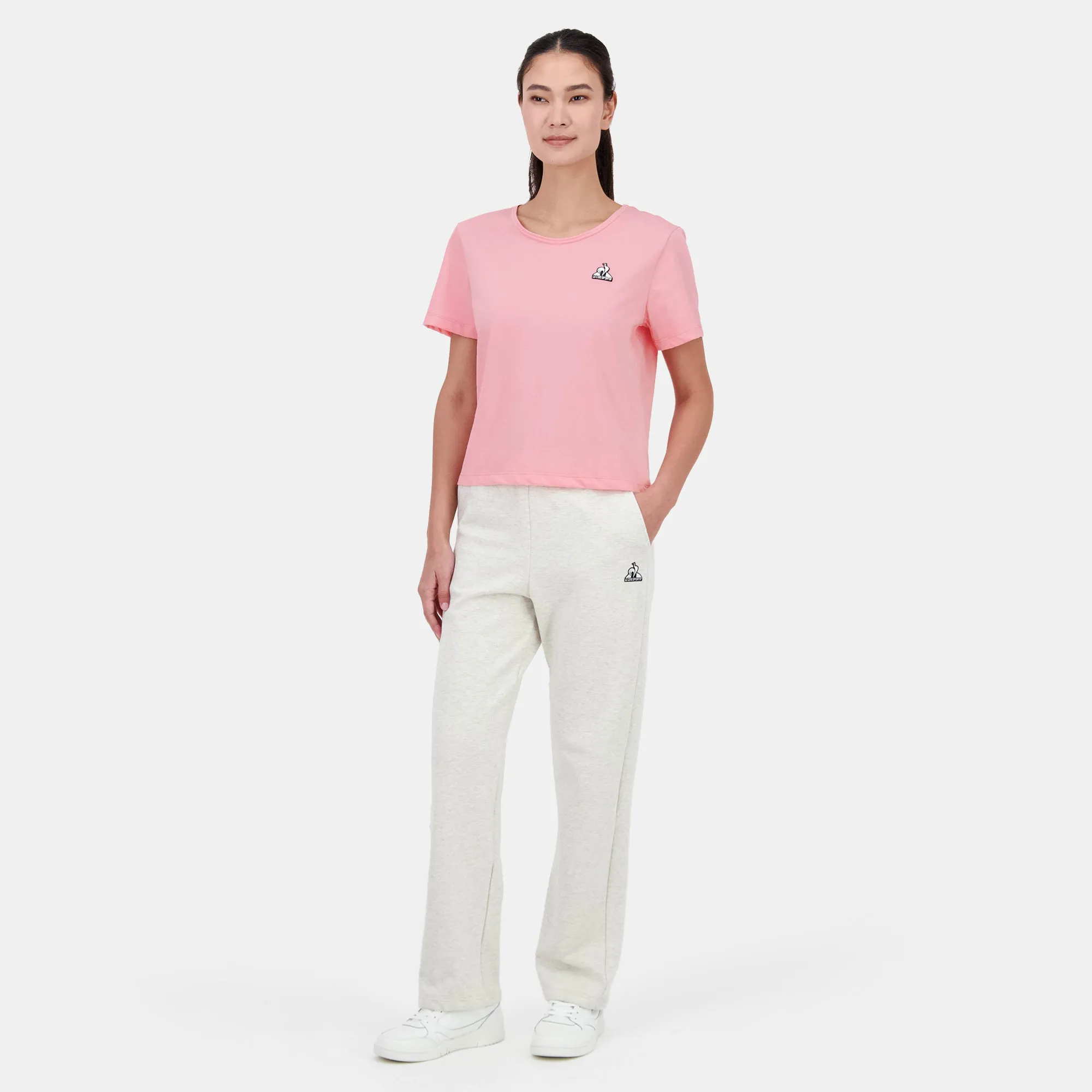 2520370-CONTEMPORAIN SP TEE SS N°1 W pink icing | T-shirt Femme sold by Le Coq Sportif product image thumbnail 3