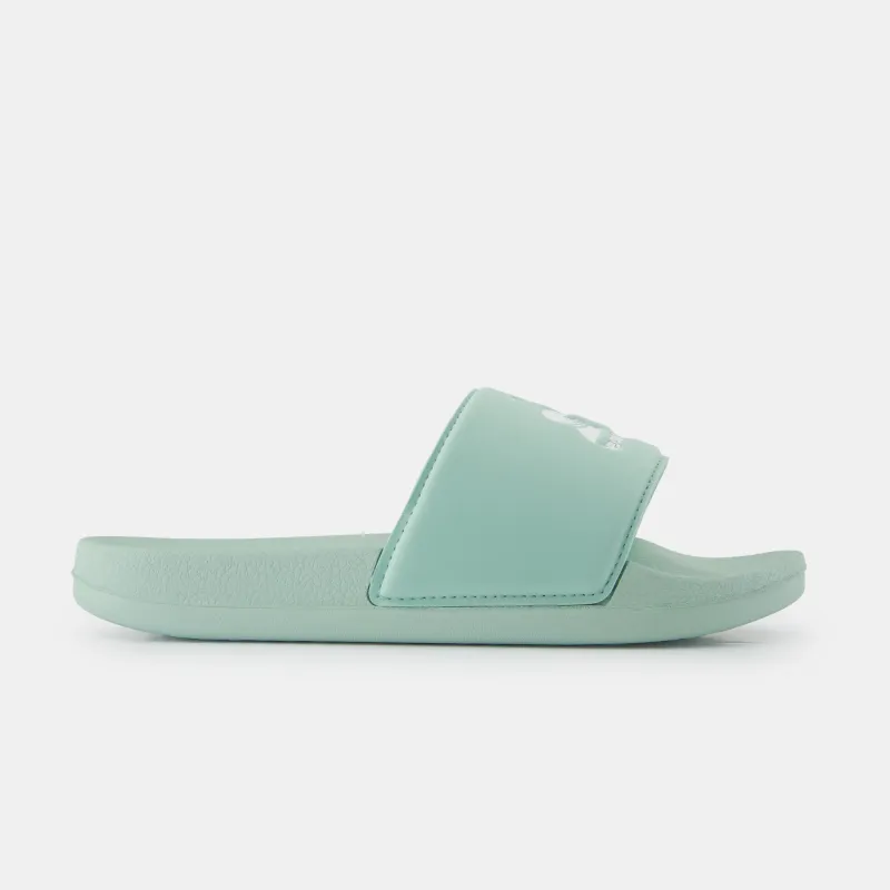 2520859-SLIDE W subtle green/optical white | Chaussures SLIDE W Femme sold by Le Coq Sportif