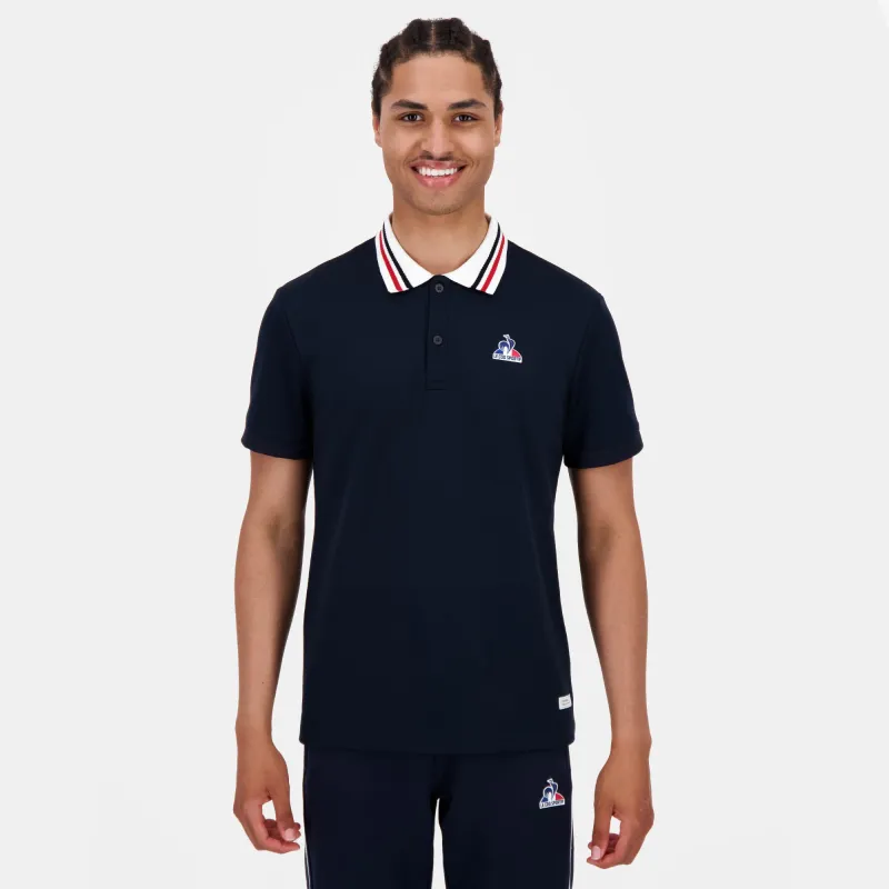 2520431-TRI LF Polo N°2 M sky captain | Polo Homme sold by Le Coq Sportif