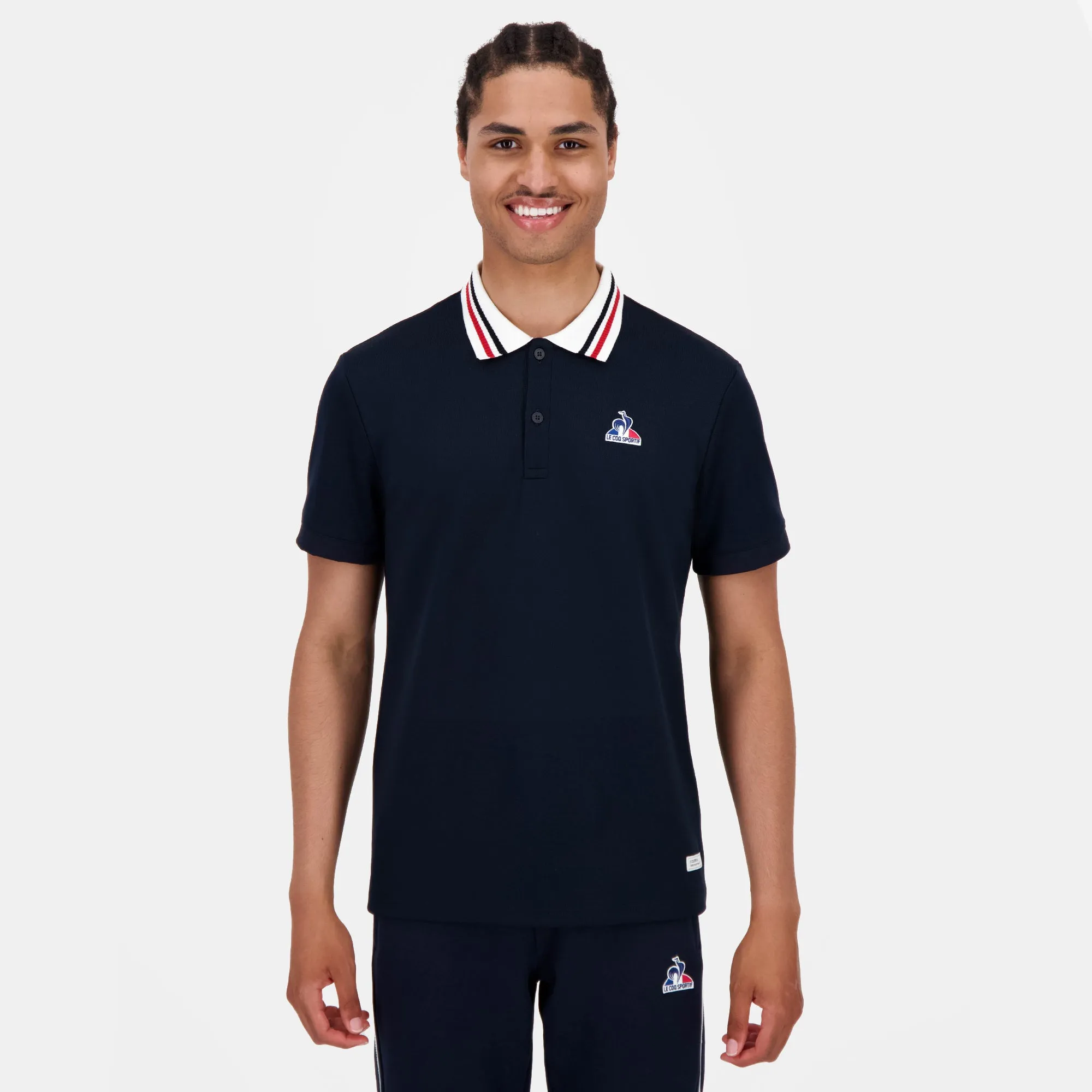 2520431-TRI LF Polo N°2 M sky captain | Polo Homme sold by Le Coq Sportif