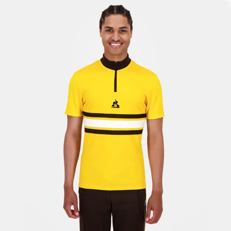 Maillot cyclisme manche courte à col zippé made by Le Coq Sportif