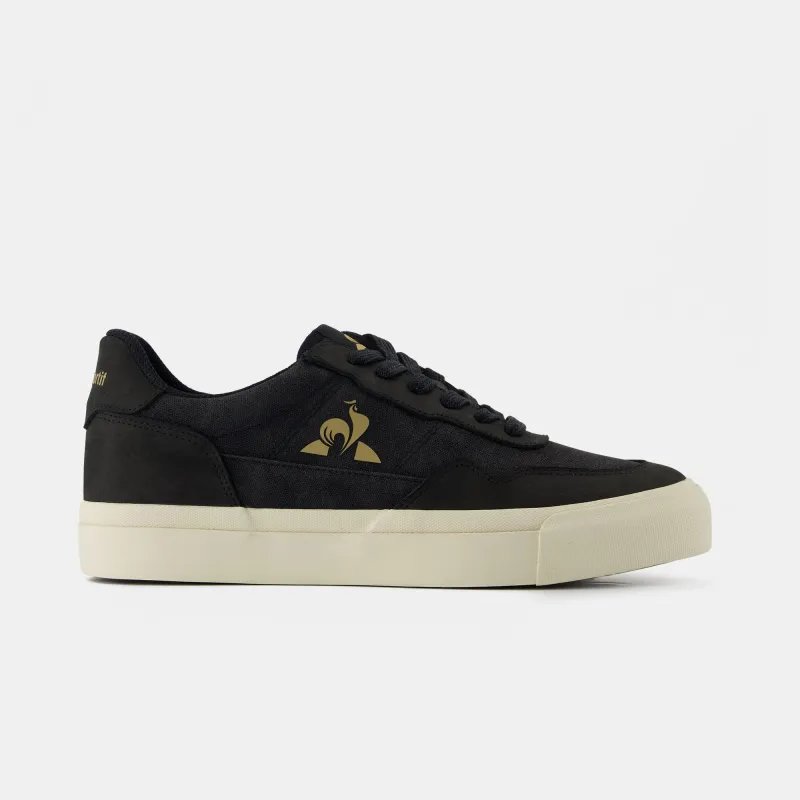 2520541-LCS OLLIE WAXY CANVAS black/gold | Chaussures LCS OLLIE WAXY CANVAS Homme sold by Le Coq Sportif