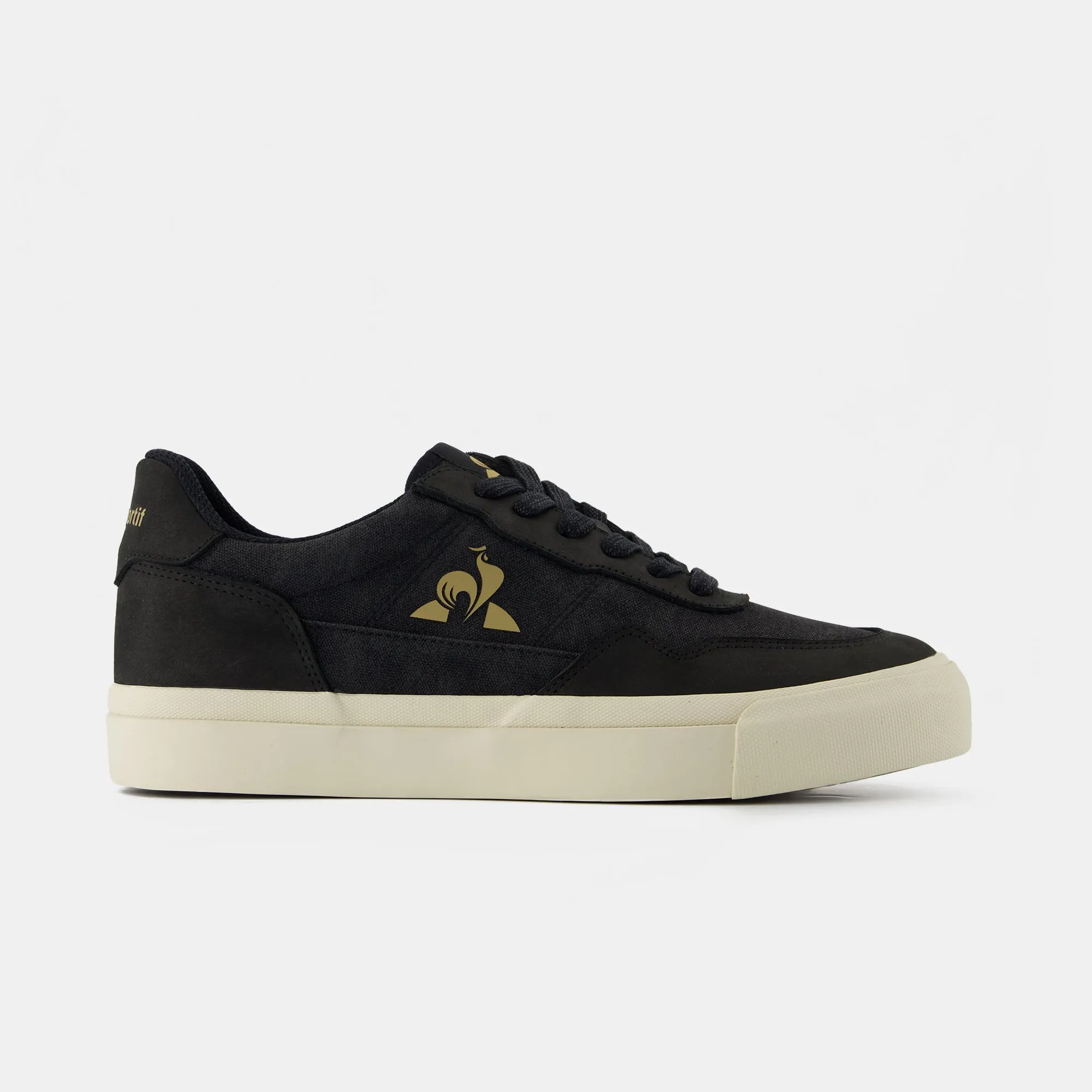 2520541-LCS OLLIE WAXY CANVAS black/gold | Chaussures LCS OLLIE WAXY CANVAS Homme sold by Le Coq Sportif