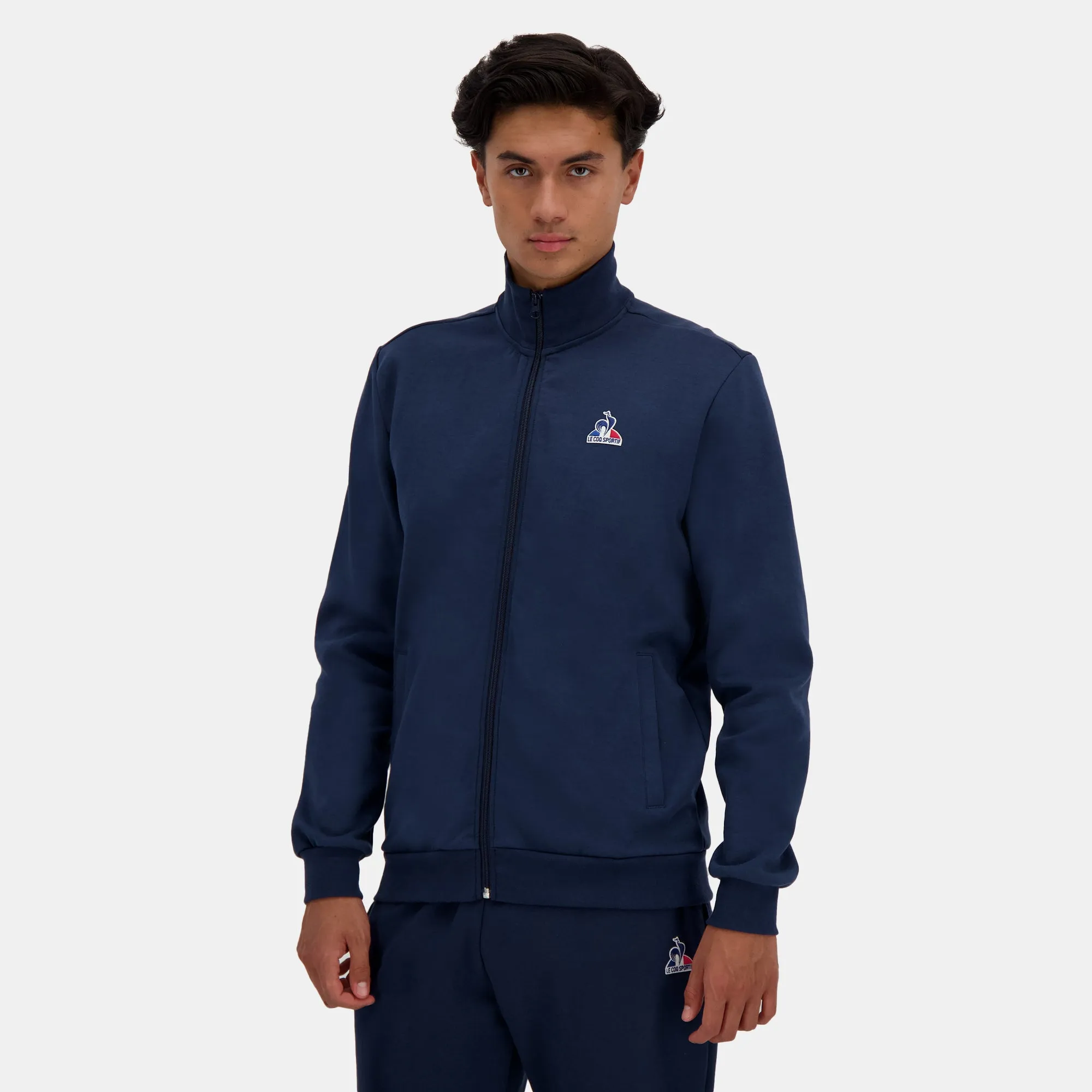 2510025-ESS FZ Sweat N°1 M dress blues | Sweat zippé Homme sold by Le Coq Sportif