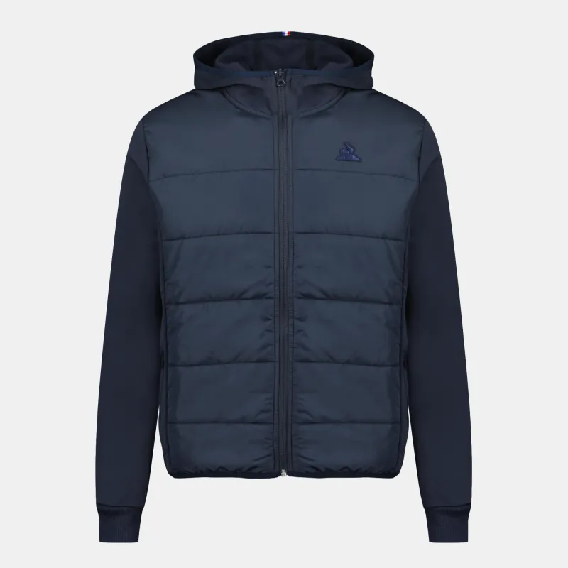 2520923-ESS T/T LF Veste Hybride N°1 M sky capta | Sweat zippé à capuche Homme sold by Le Coq Sportif