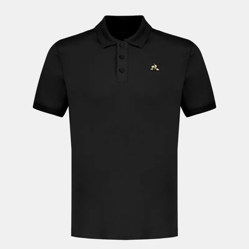 2520637-COQ D'OR Polo SS N°1 M black | Polo Homme sold by Le Coq Sportif