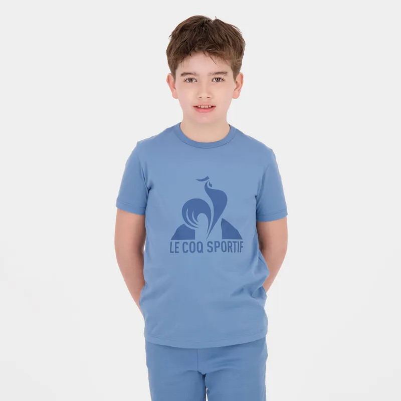 2520442-ESS Tee SS N°1 Enfant copen blue | T-shirt Enfant sold by Le Coq Sportif