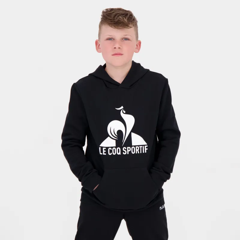 2520443-ESS Hoody N°1 Enfant black light | Sweat à capuche Enfant sold by Le Coq Sportif