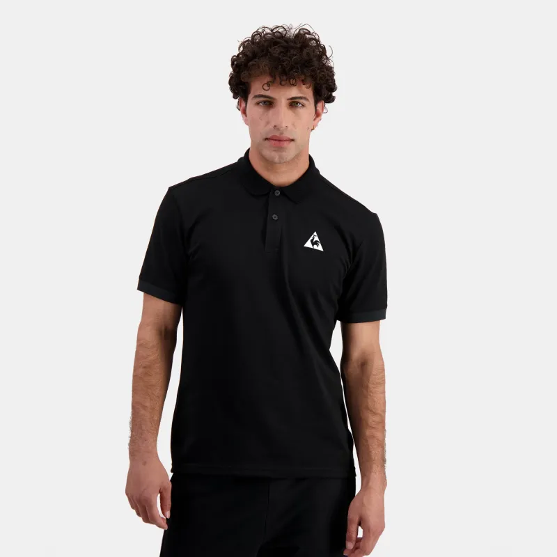 2521175-WH Polo SS N°1 M black | Polo Homme sold by Le Coq Sportif