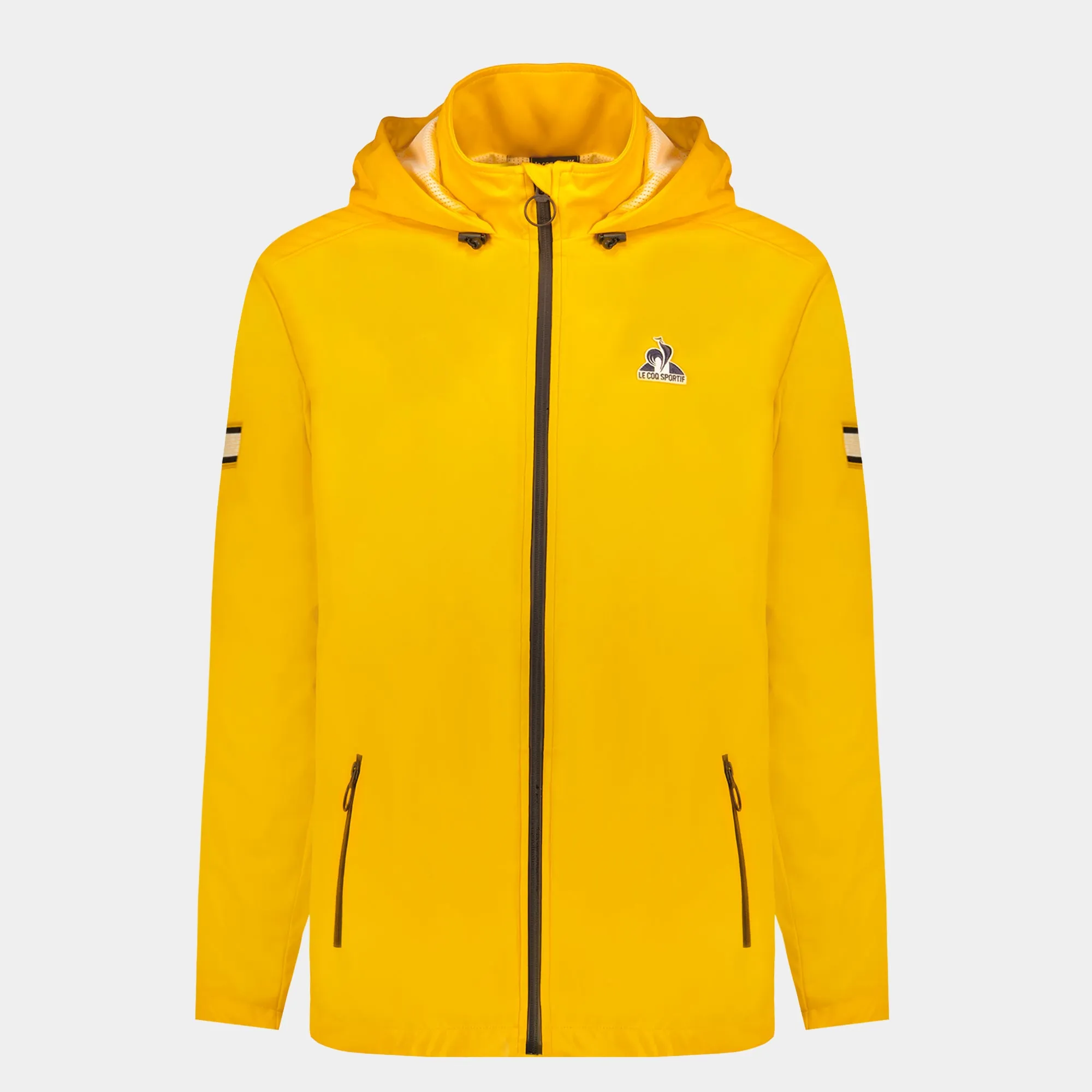2520891-HERITAGE LF Rain Jacket N°1 M amber yell | Veste de pluie imperméable Unisexe sold by Le Coq Sportif