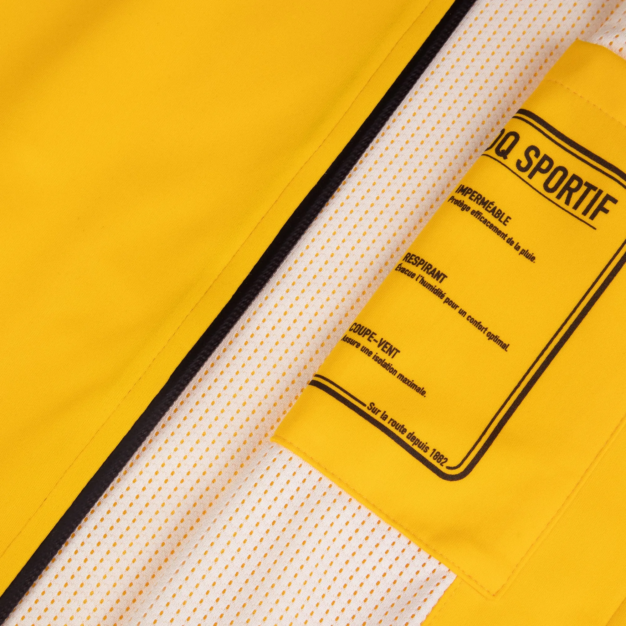 2520891-HERITAGE LF Rain Jacket N°1 M amber yell | Veste de pluie imperméable Unisexe sold by Le Coq Sportif product image thumbnail 5
