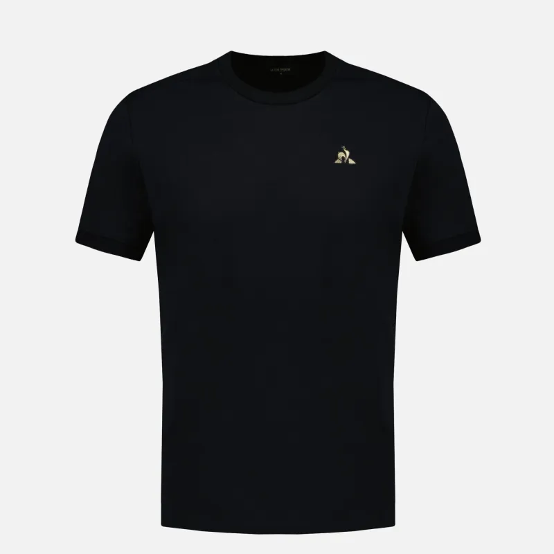 2520634-COQ D'OR Tee SS N°1 M black | T-shirt Homme sold by Le Coq Sportif