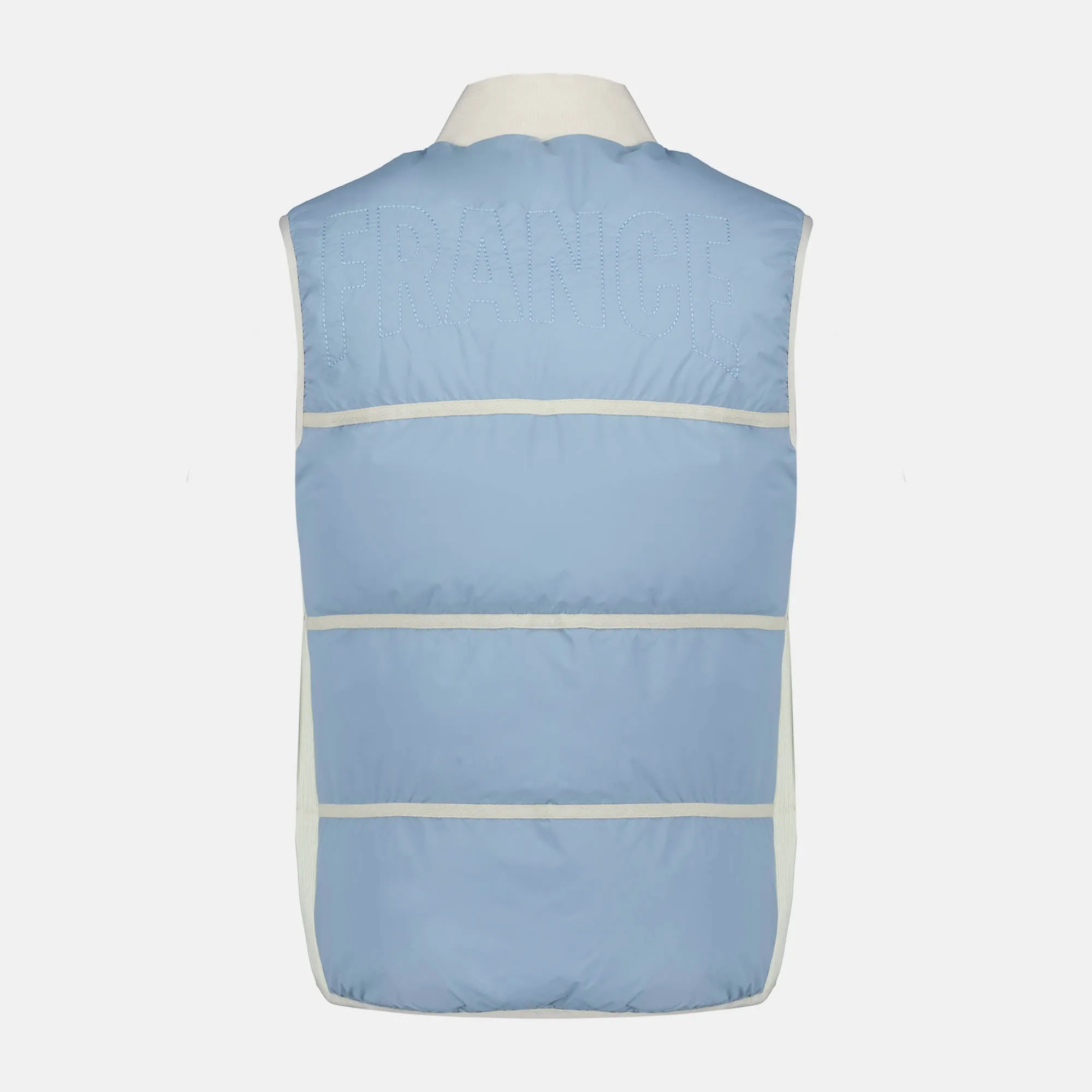 2610164-EFRO 26 Doudoune SL N°1 M ashley blue | Doudoune sans manche déperlante Unisexe sold by Le Coq Sportif product image thumbnail 3