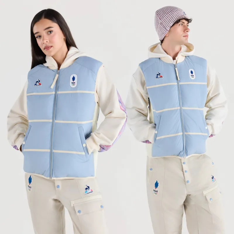 2610164-EFRO 26 Doudoune SL N°1 M ashley blue | Doudoune sans manche déperlante Unisexe sold by Le Coq Sportif